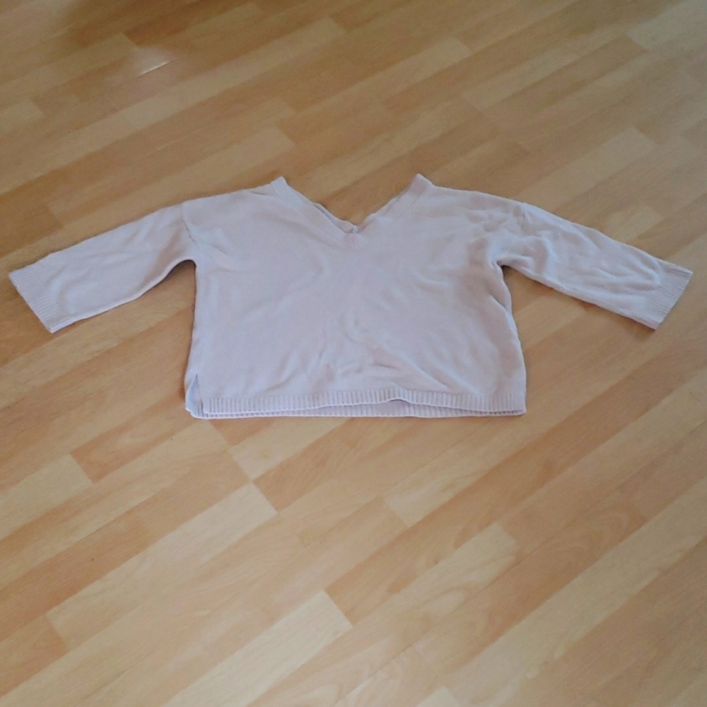 Madewell V-Neck 3/4 Quarter Sleeve Sweater